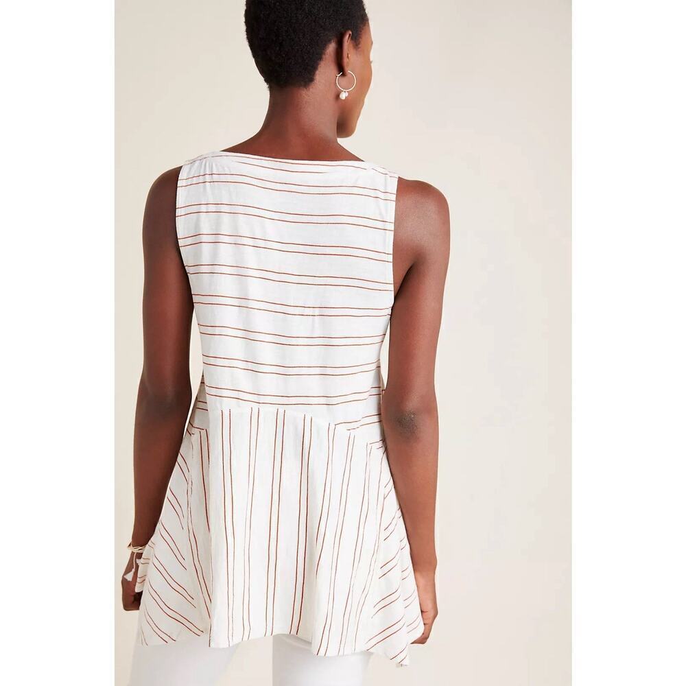 Maeve Anthropologie Alayne Sleeveless Tunic Top Small Cotton Tank Womens New - Picture 2 of 16